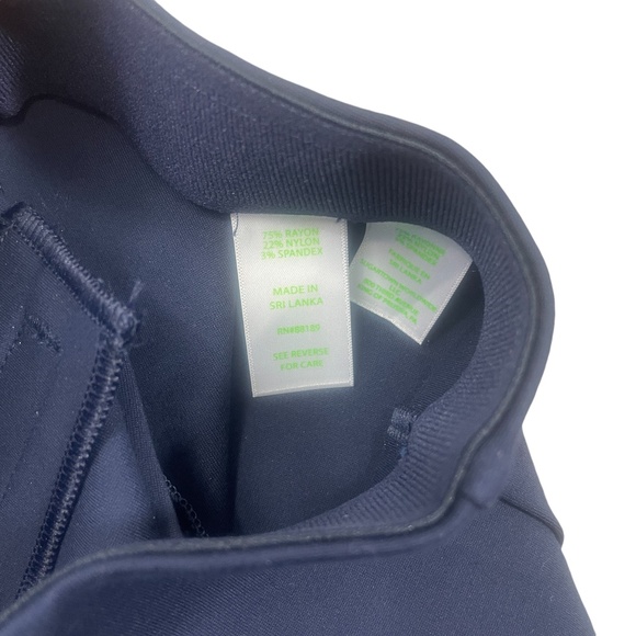 Lilly Pulitzer Small Black Pull On Elastic Waist Skinny Pants Rear Pockets - Pi - Picture 4 of 9